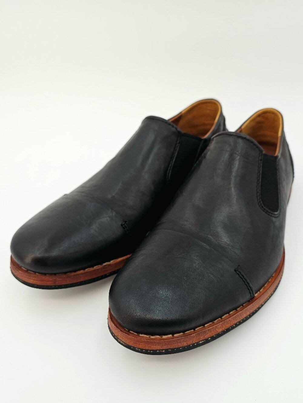 TIMBERLAND WODEHOUSE LEATHER SLIP-ON CASUAL SHOES BLACK  A1641 MEN'S SIZE 8